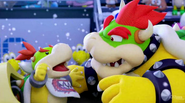 Bowser Jr. and his Dad in the Mario & Sonic Sochi 2014 Olympic Winter Games.