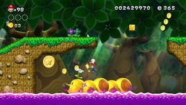 NSMBU Wiggler Stampede Screenshot