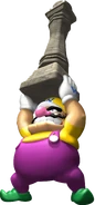 Wario soulève une tour