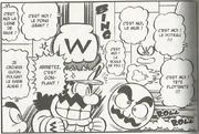 La tête flottante et d'autres ennemis dans Super Mario Manga Adventures