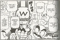 SMMAPoingGéant.png (675 kio) Le poing géant et d'autres ennemis dans Super Mario Manga Adventures.