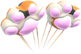 Schildpatt-Pfotenballons