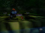 DK64 Screenshot Aqua Alptraum Diddy Kong Goldene Banane 4