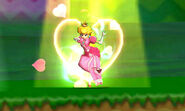 Peach using Peach Blossom at 3D Land in Super Smash Bros. for Nintendo 3DS.