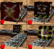 All 4 sides of a Tox Box in Super Mario 64.