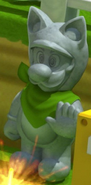 Luigi as Statue Luigi in Super Mario 3D Land