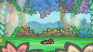 La clairière où Mario termina sa chute