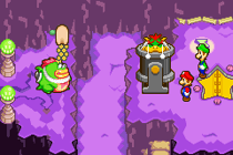 Mario donnant ses pièces à Sterex