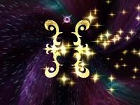 Les bracelets dorés.