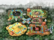 , a playable board from , is a good example of an ancient ruins-themed area.
