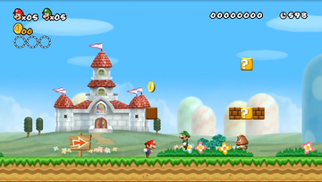 World 1 1 New Super Mario Bros. Wii MarioWiki Fandom