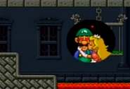 Princess Peach kiss Luigi