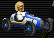 A male Mii's Classic Dragster.