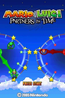 Title Screen Mario & Luigi- Partners in Time