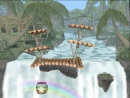 Kongo Falls as seen in Super Smash Bros. Melee.