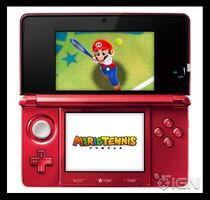 Mario Tennis Open en un 3DS.