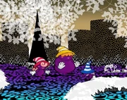 The Three Shadows await Mario in Boggly Woods.