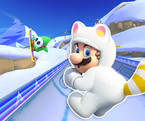 Icon der Rückwärts-Version mit Weißer Tanuki-Mario