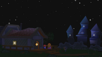 Maison de Mario - Paper Mario - Nuit