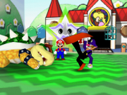 Waluigi Defeats Bowser