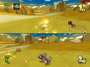 MKDD Screenshot Stern-Mario.png (804 KB) Stern-Mario in Mario Kart: Double Dash!!