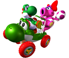 MKDD Yoshi and Birdo Artwork