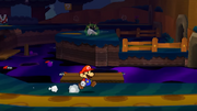 Mario near the Poisonous River.