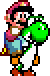 Cape Mario on Yoshi