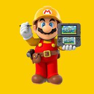 Mario tenant une New Nintendo 3DS