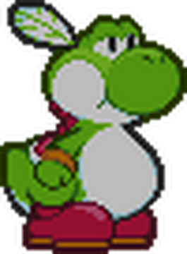 Paper Yoshi Sprites