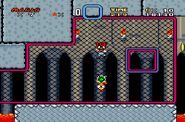 Castillo de Iggy (1) SMW.png (90 kB) Mario ganando una vida pisando Koopas.