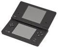 A black Nintendo DSi.