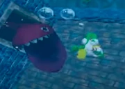 Yoshi sees Unagi at the Sunken Ship.