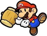 Papier-Mario mit Hammer