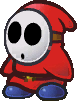 Sprite de un Shy Guy en Paper Mario: Sticker Star