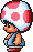 Toad (game entry)'s sprite for Super Mario Bros. 3