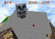 The Whomp King in Super Mario 64