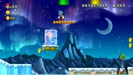 NSMBU Fliprus Lake Screenshot