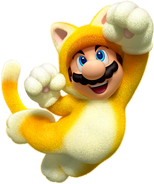 Artwork of Mario as a cat