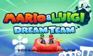 Mario & Luigi Dream Team Title Screen