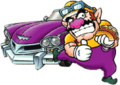 Wario con su automovil Artwork