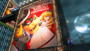 SMOMariage.png (631 kio) Un des panneaux d'affichage promouvant le mariage entre la princesse Peach et Bowser