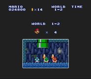 Screenshot aus Super Mario Bros.