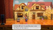 Mario brandissant la Carte Magique durant l'utilisation d'un Pouvoir Étoile