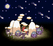 Koopa Kingdom in Super Mario World 2: Yoshi's Island main title