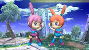 Kat and Ana's appearance in Super Smash Bros
