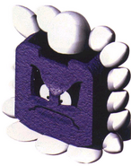 A Thwomp from Super Mario RPG: Legend of the Seven Stars