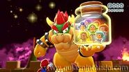 Bowser capturando a las Princesas Hadina en Super Mario 3D World