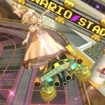 MK8 Screenshot Rosagold-Peach Sprungturbo Kart 3