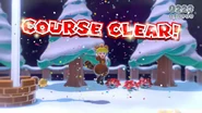 Tanooki Peach completes the level!